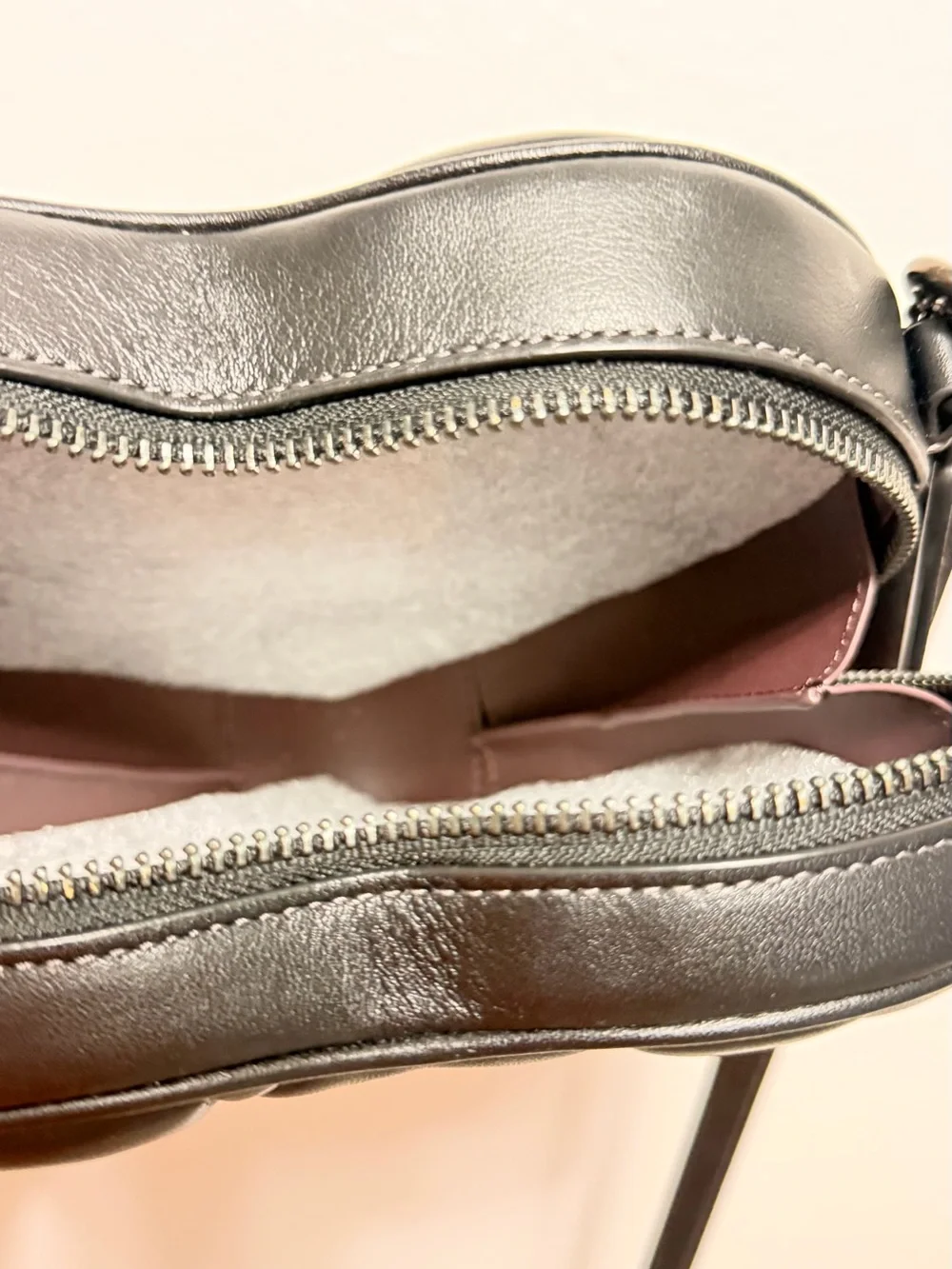 Coach Black Quilted Heart Crossbody Purse